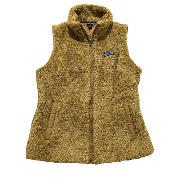 Patagonia Jackets & Blazers - Patagonia Women's Los Gatos Fuzzy Sherpa Fleece Vest Jacket Size Medium Brown
